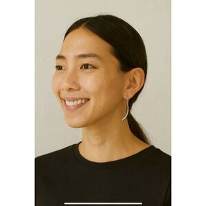 ZINA 925 STERLING SILVER FLUTED STINGRAY DROPS EARRINGS CLASSIC  COMFY TEXTURED